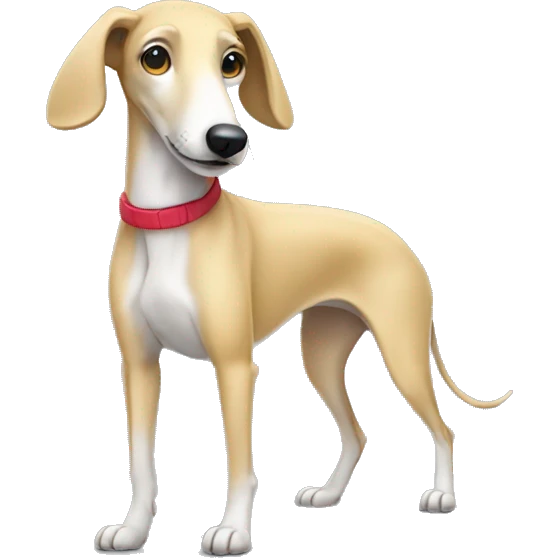 Cute Greyhound dog blond  emoji