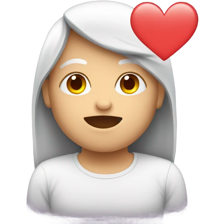 Romantic text that displays I miss you emoji