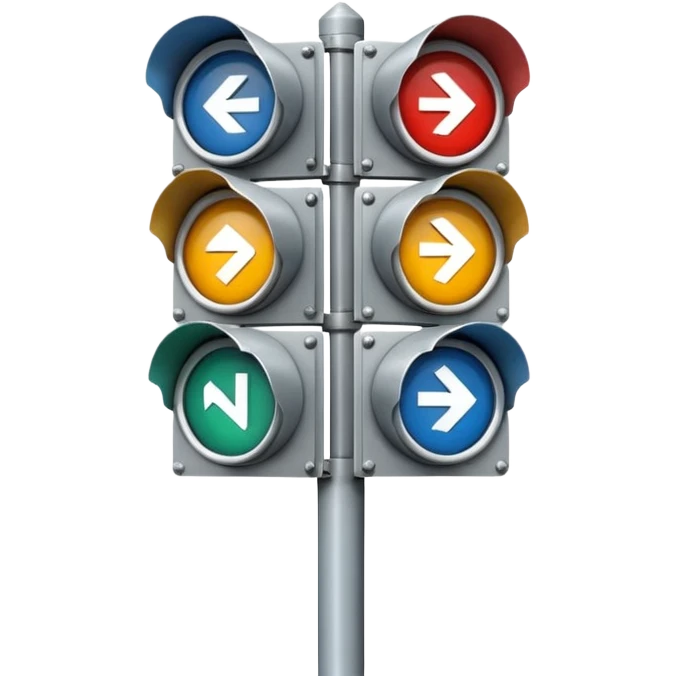 mac os icon rotation retro street signal directions rotating inversion emoji