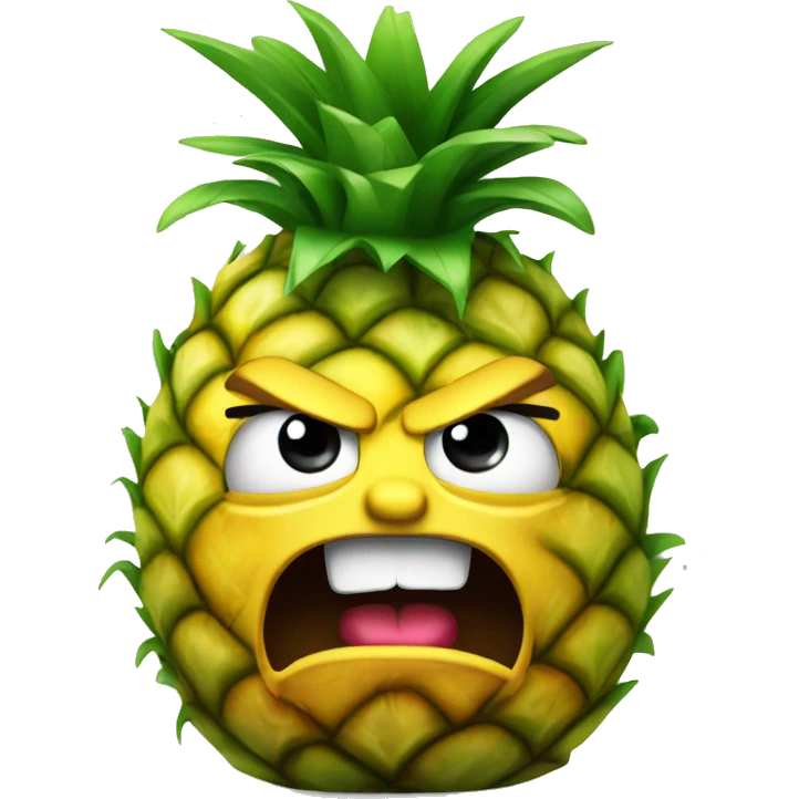 Angry pineapple  emoji