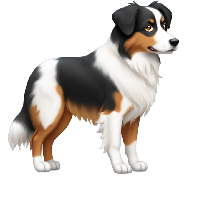australian shepard with no tail emoji