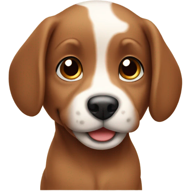 Cute brown puppy emoji