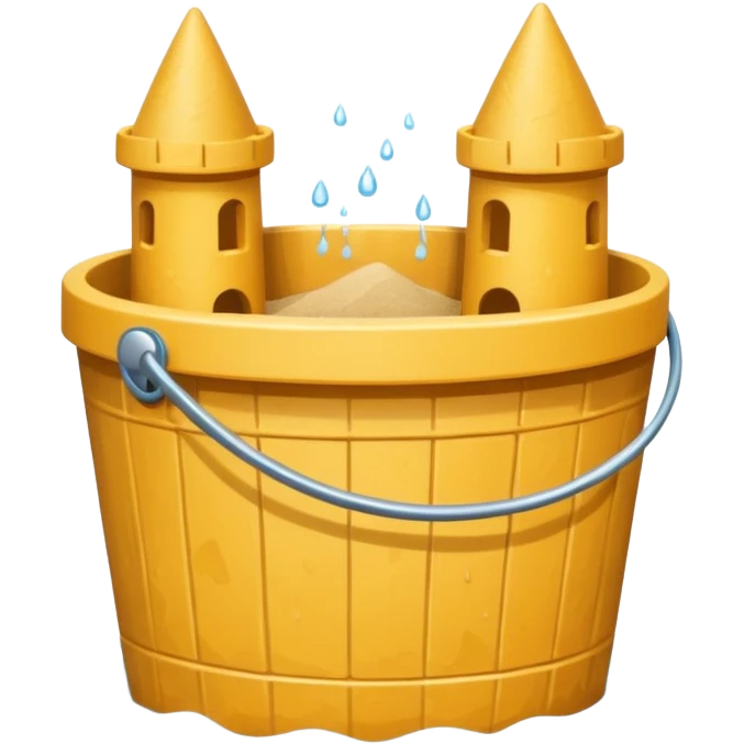 sand castle, Bucket-shaped castle emoji