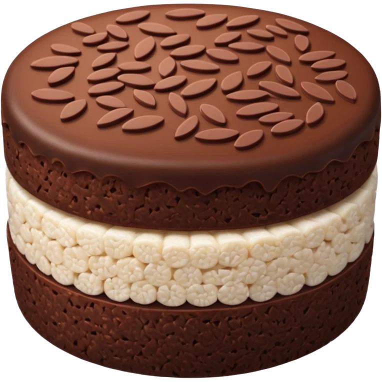 chocolate rice cake emoji