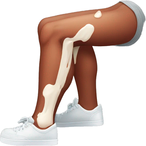 Bleeding from leg injury emoji