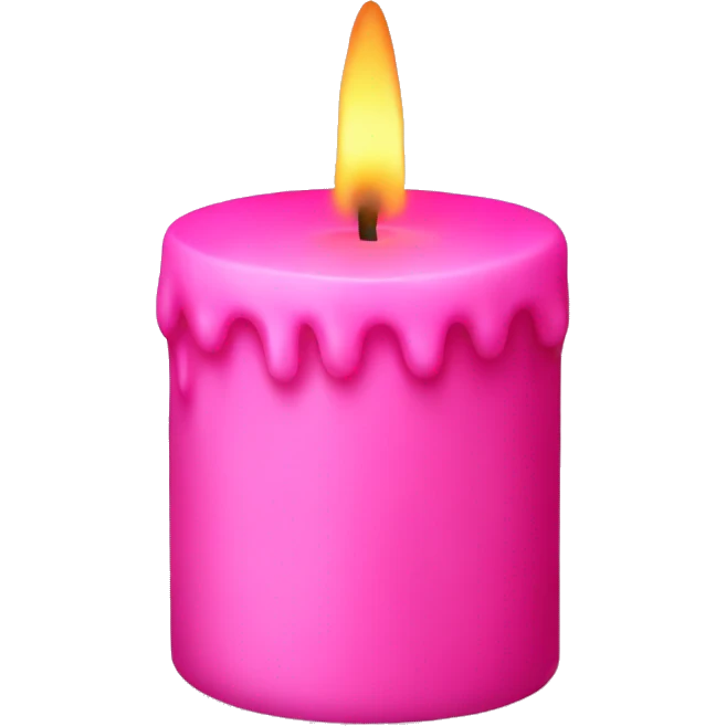 Pink candle  emoji