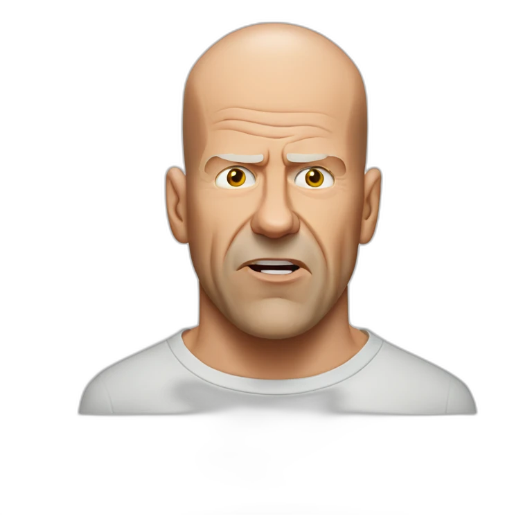 bruce willis hangry emoji