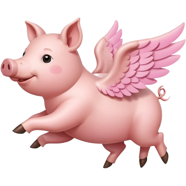 Pig flying  emoji