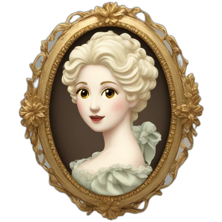 Victorian era cameo emoji