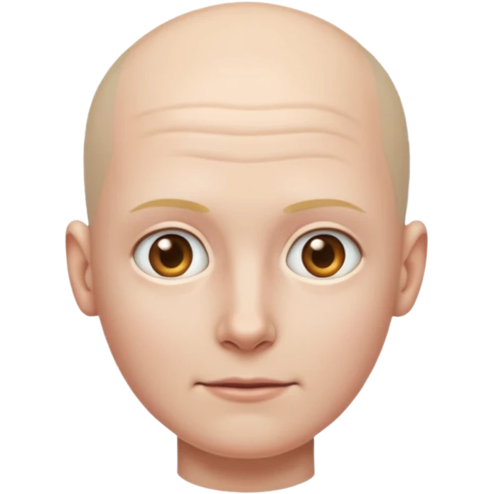 Human without hair emoji