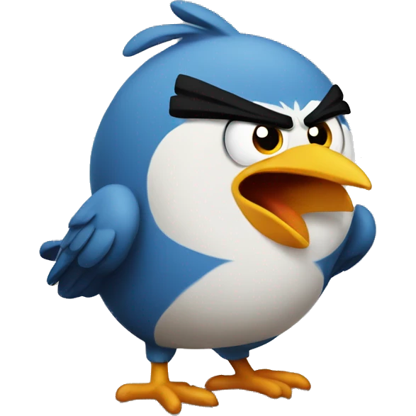 angry bird emoji