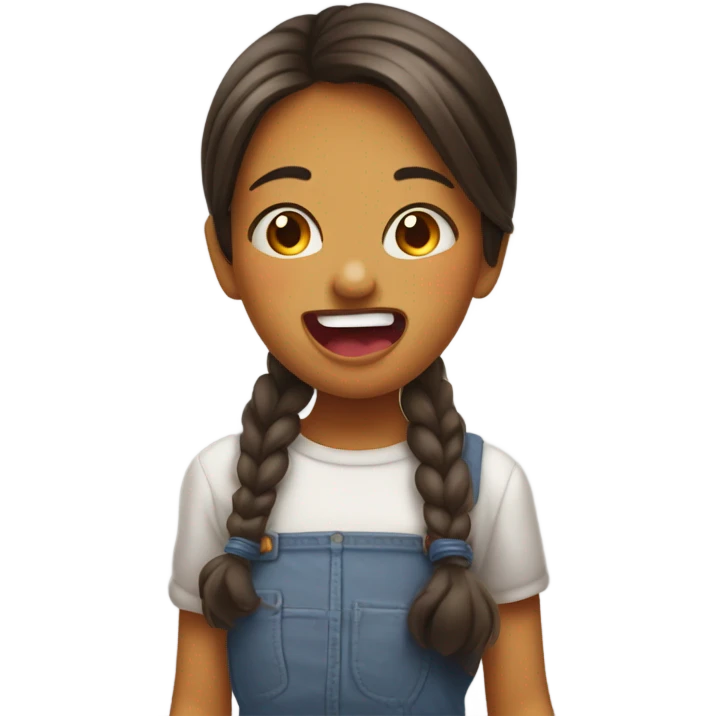 Girl sticking out her tongue on  emoji