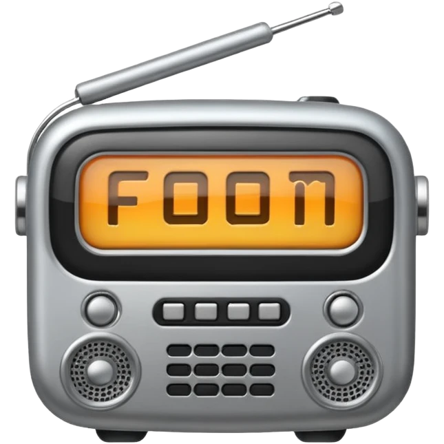 39 / 5.000
Create an FM radio emoji with no background emoji