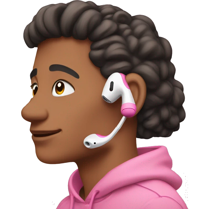 Pink airpods emoji