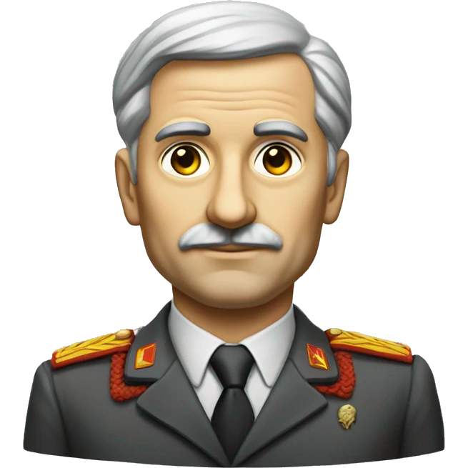 soviet engineer diplomat full scale photoealistic serious emoji