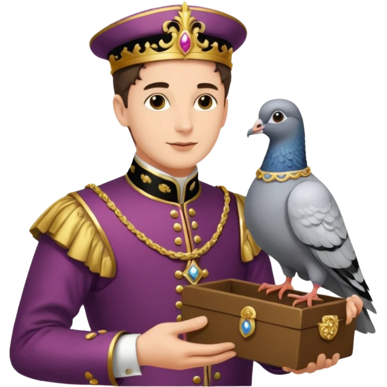 Fanfare as a lord has received a carrier pigeon from a fellow lord. Make sure to include the lord emoji