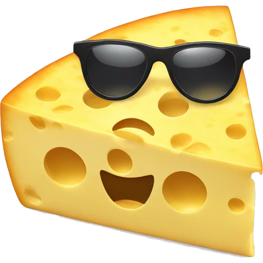 Cheese with sunglasses  emoji