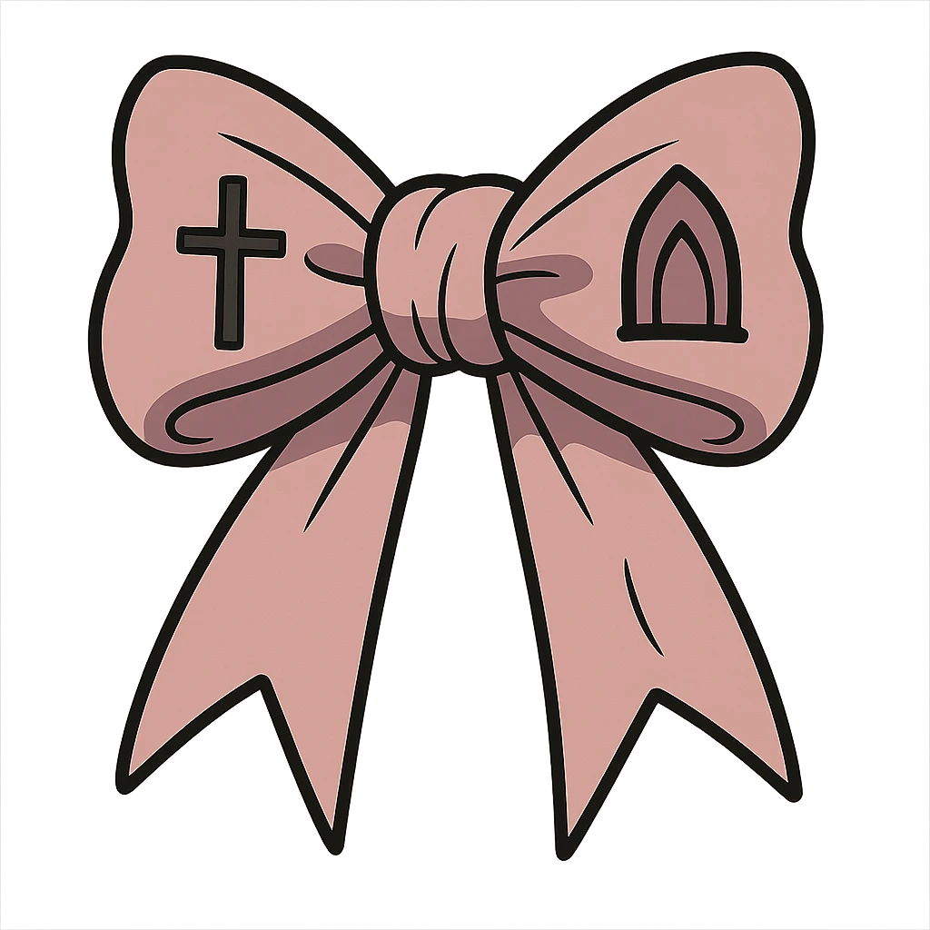 pink gothic bow emoji