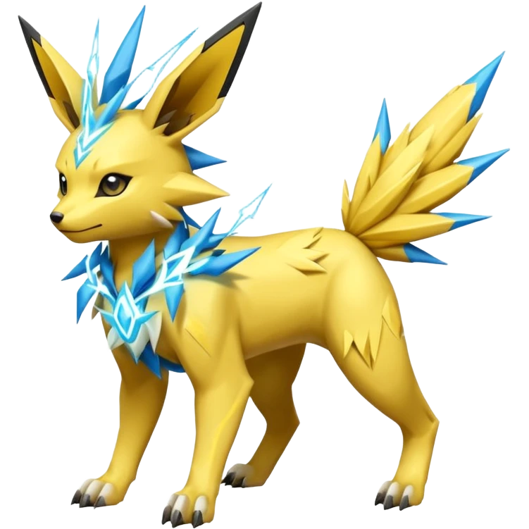 Jolteon-Electrike-Zeraora-Fakémon-hybrid-creature (full body)  emoji