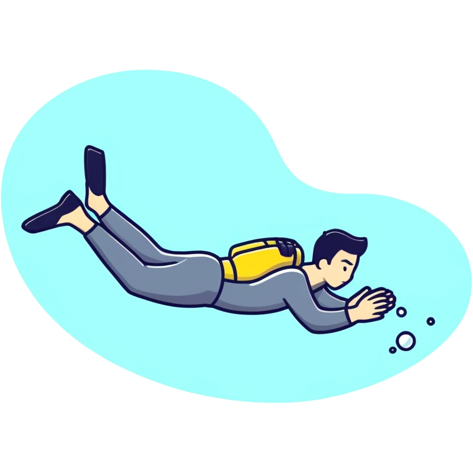 man diving in pool emoji