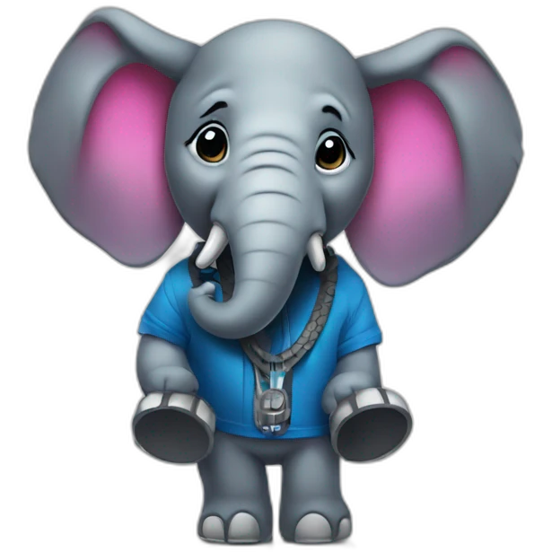 Dj Elephant  emoji