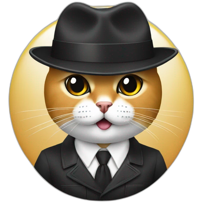 Hitler avec un chapeau chat emoji