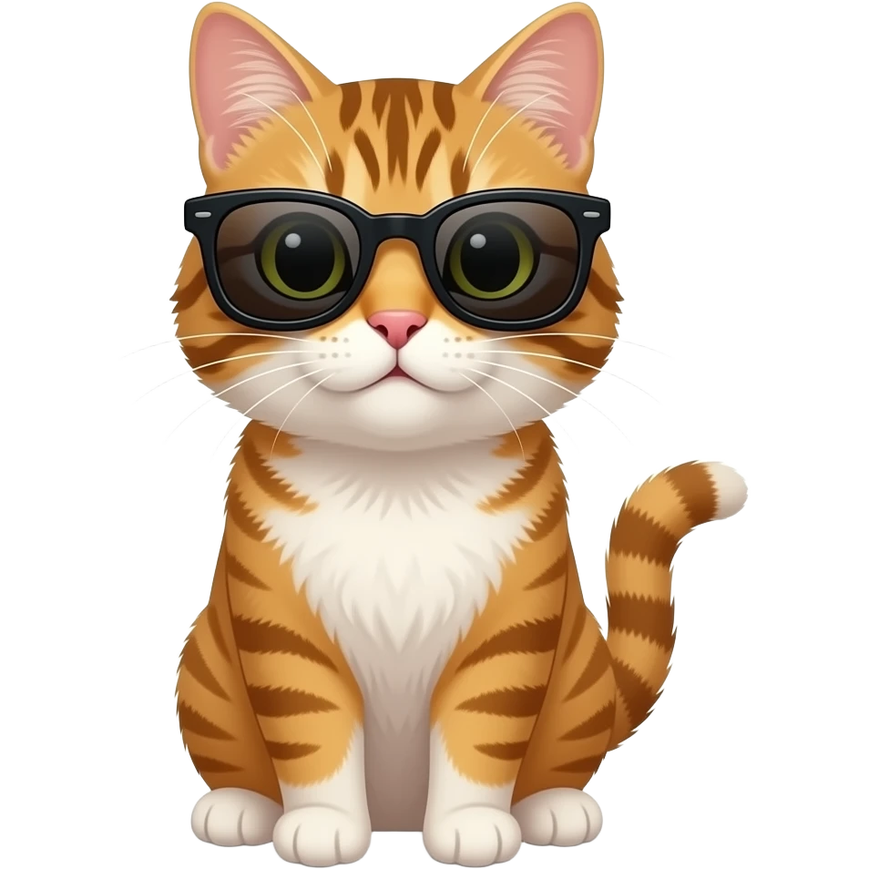 Cat wearing sunglasses emoji