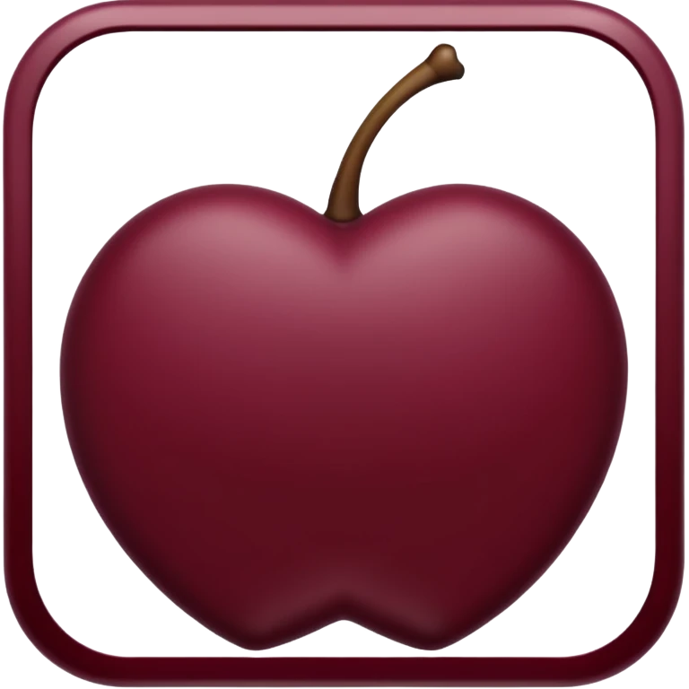 Burgundy check tick  emoji