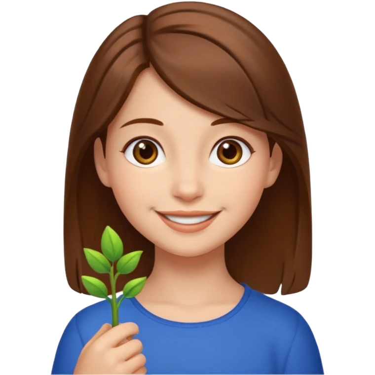 دختری که جوانه جانبی  emoji