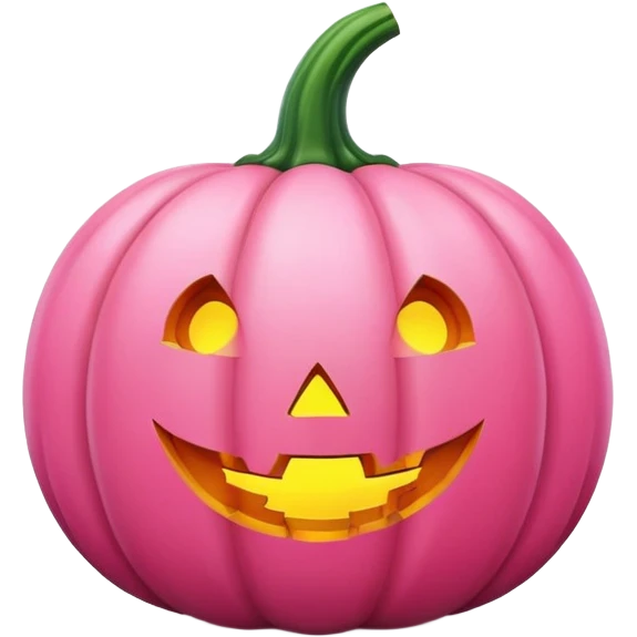 ultra realistic pink pumpkin emoji