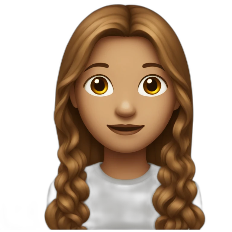 girl-with-long-brownn-hair emoji