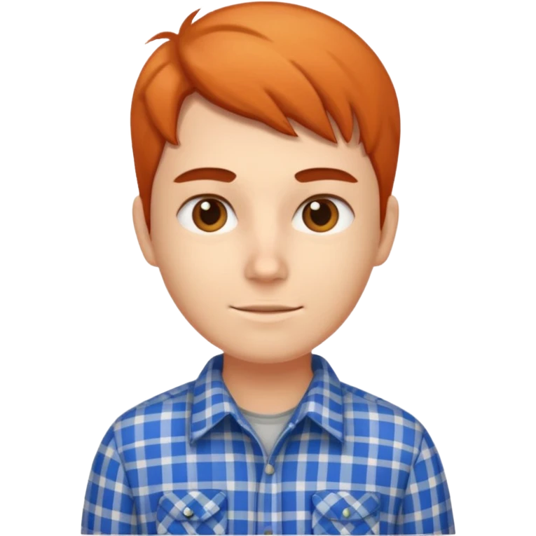 互联网程序员身穿格子衬衫 emoji