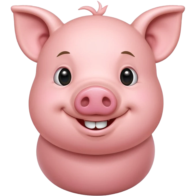 Pig with Inspirational good  morning saying emoji