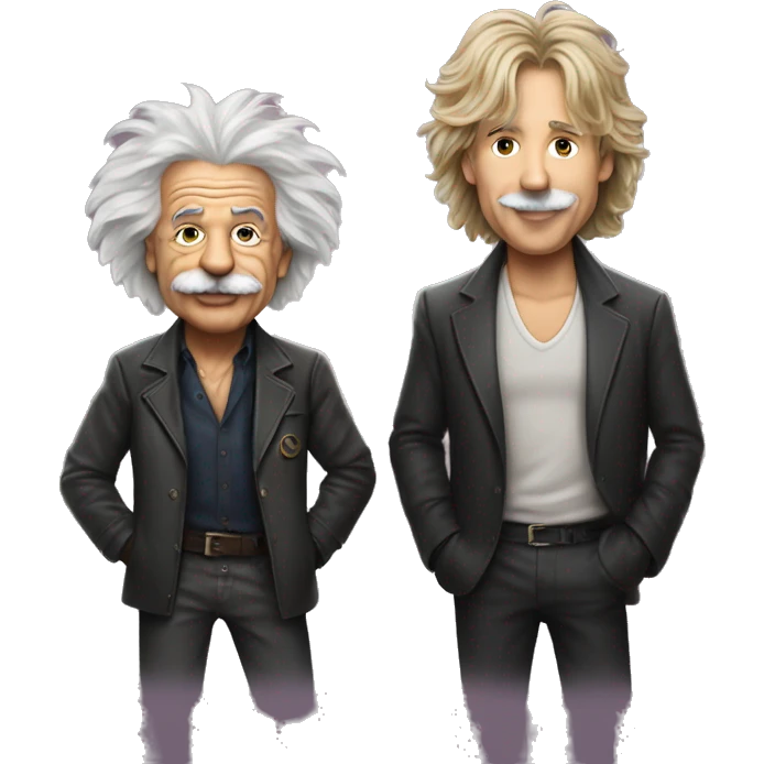 Einstein and Bon Jovi emoji
