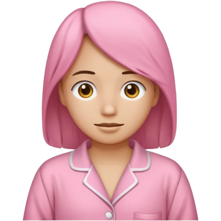 A pink pyjama emoji