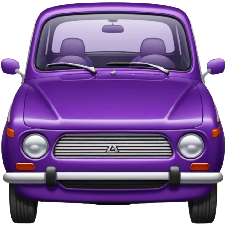 lada sedan with baklajan emoji