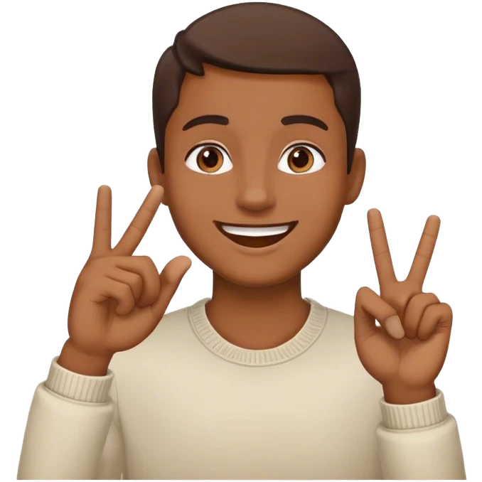 Emojis qui fait le signe ☝🏽 sur sa bouche  emoji