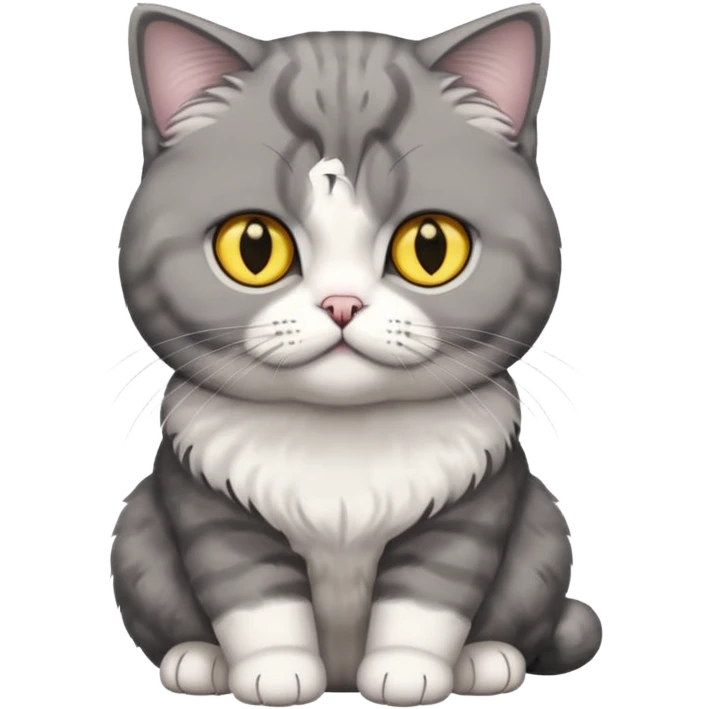 Scottish Fold Cute cat emoji