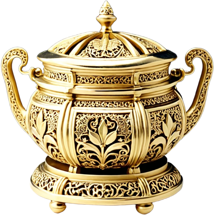 шкатулка маленькая золотая круглая с камнями  emoji