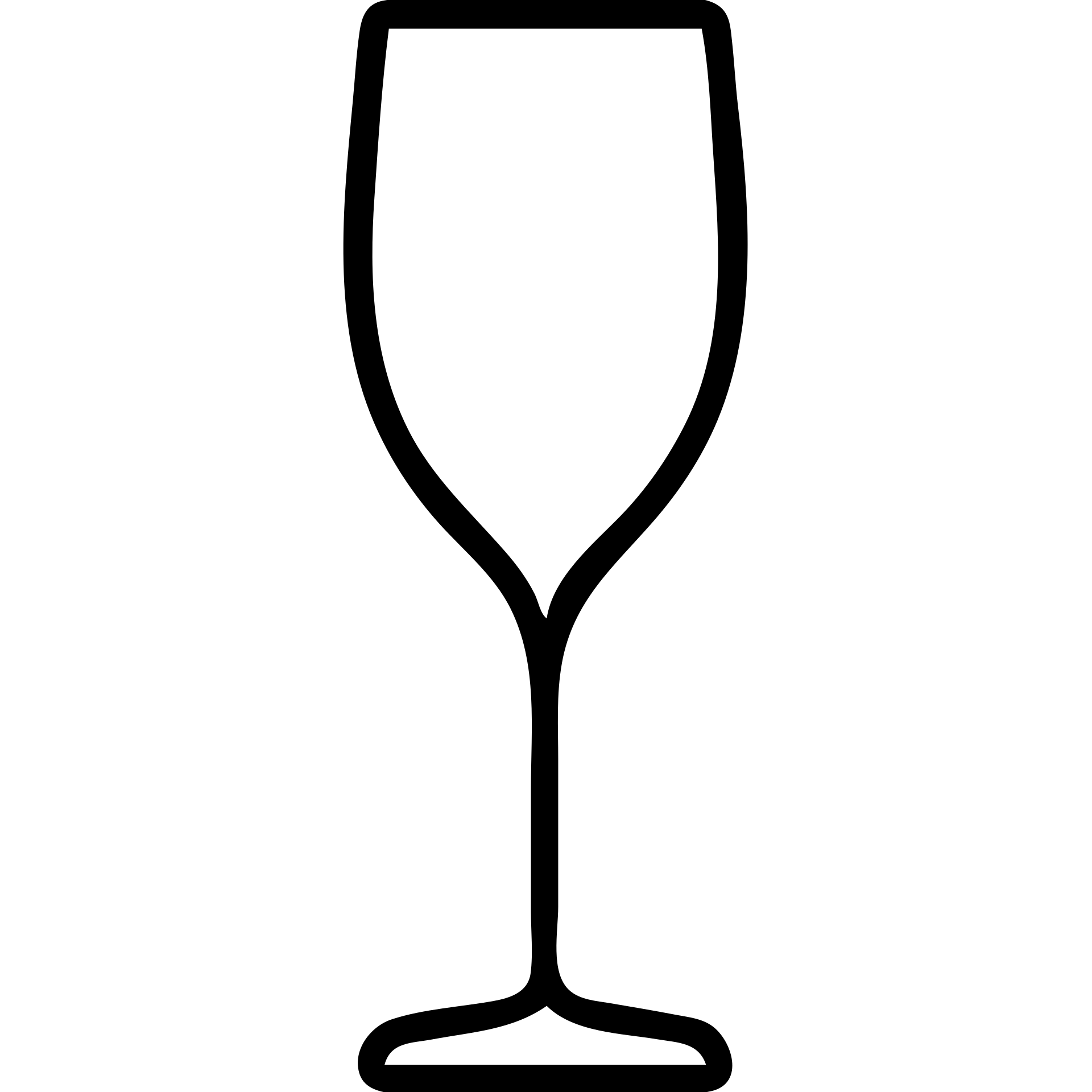 outlined champagne glass icon emoji