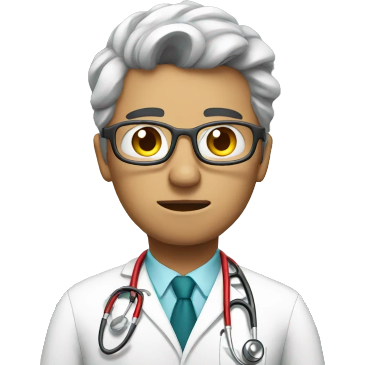 Doctor thinking emoji
