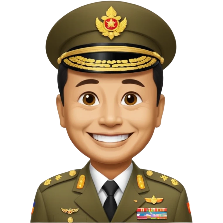 Thai military former dictator Prayut as emoji emoji
