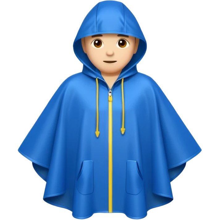Poncho Rain coat emoji