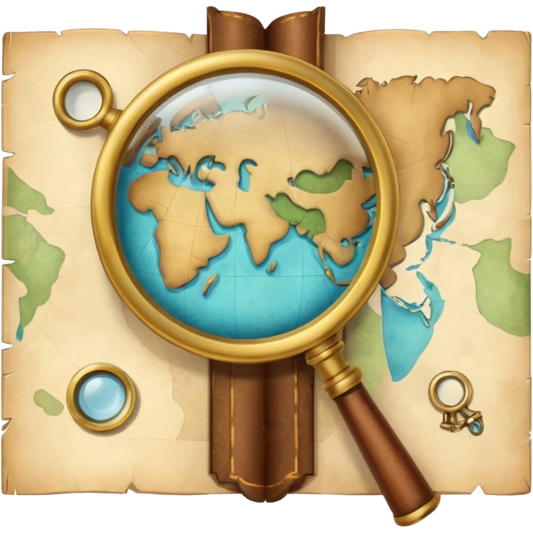 map with a magnifying glass emoji