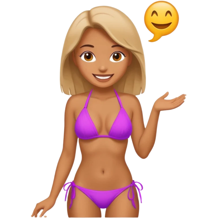 Fille sexy en maillot de bain fille toute nu  emoji