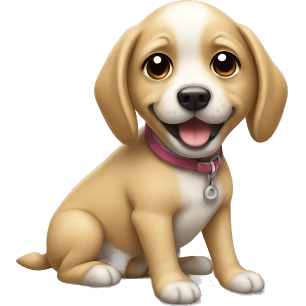 Chien à la plage emoji