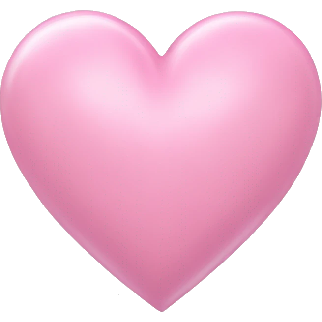pastel pink glossy heart pastel emoji