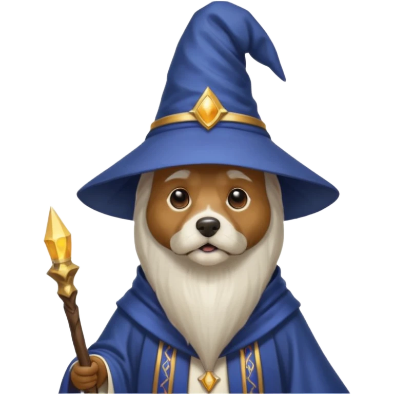 Dog wizard emoji