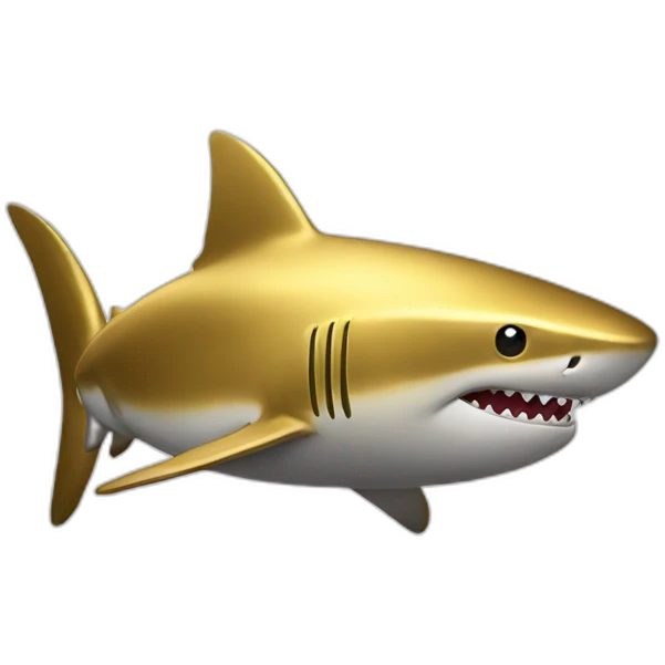 gold shark emoji