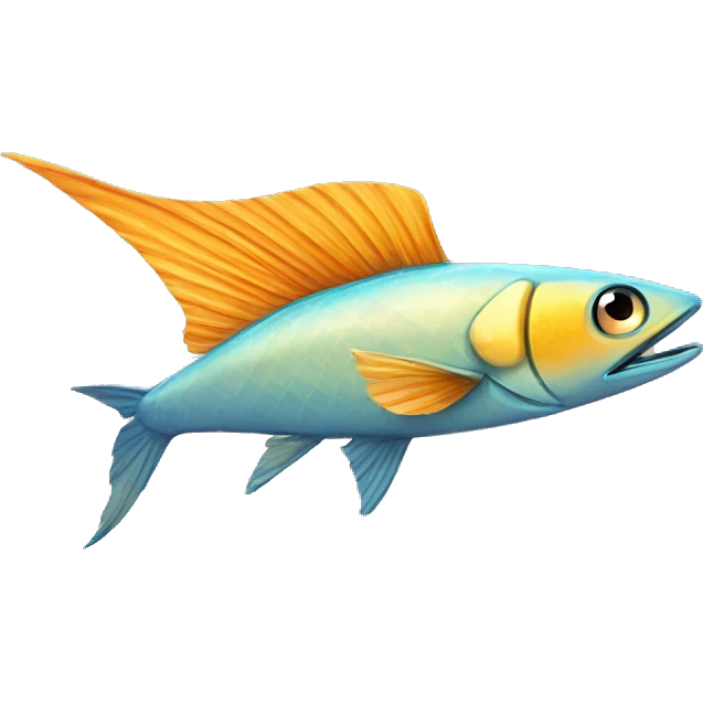 flying fish in desert emoji
